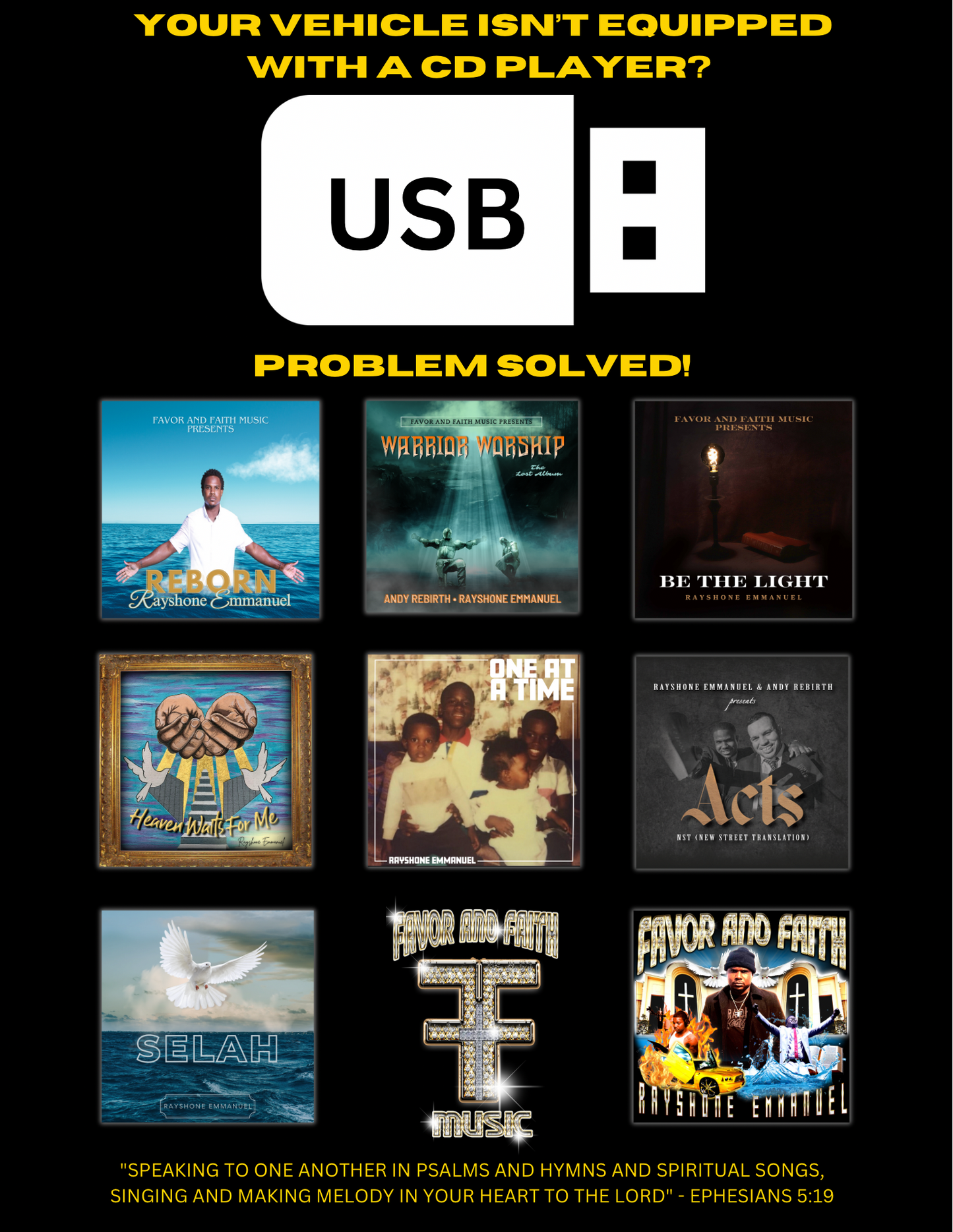 RAYSHONE EMMANUEL MUSIC (USB)